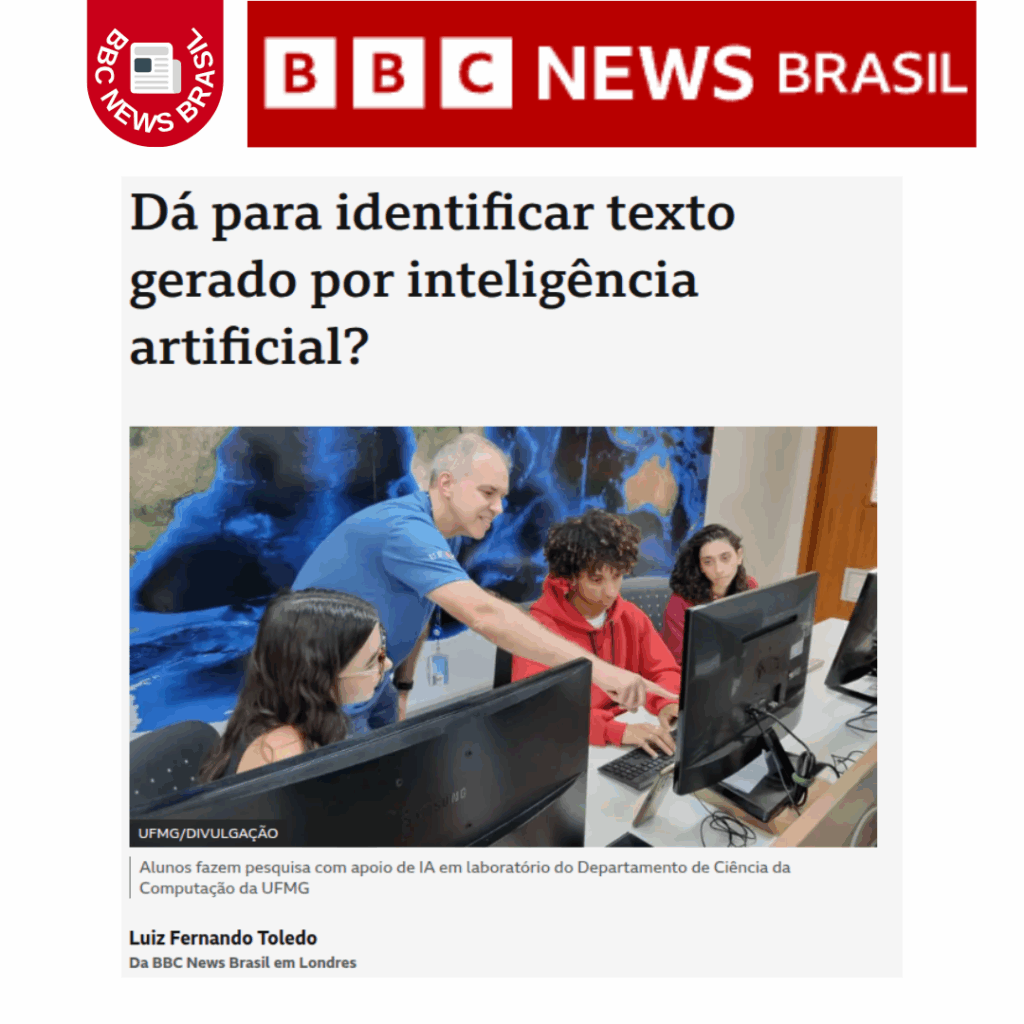 Professor do DCC, Adriano Pereira, concede entrevista à BBC News Brasil