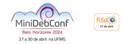 A MiniDebConf acontecerá na UFMG no período de 27 a 30 de abril de 2024
