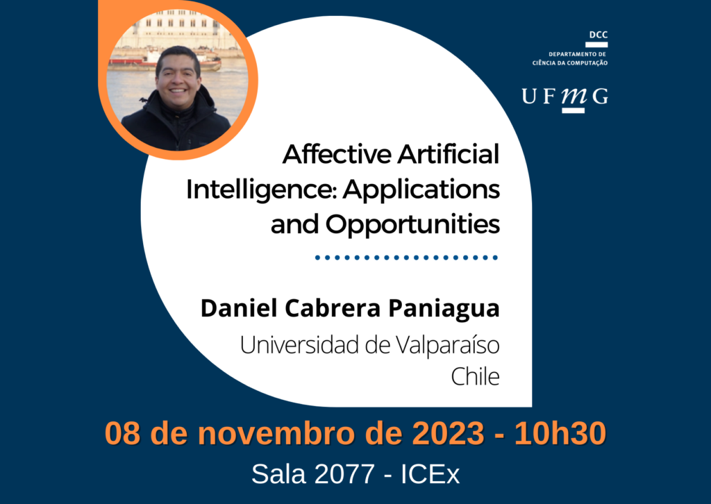 Palestra | Affective Artificial Intelligence: Applications and Opportunities | Prof. Daniel Cabrera-Paniagua, Universidad de Valparaíso, Chile