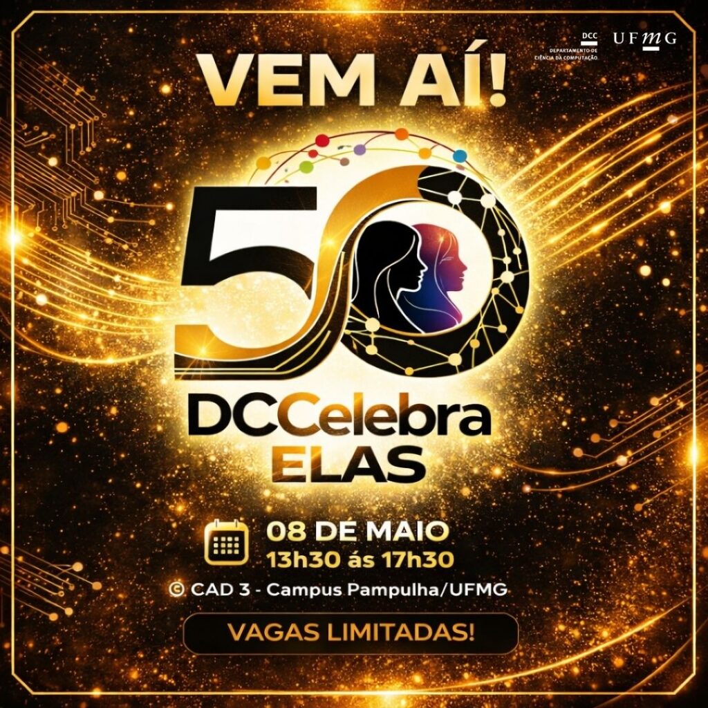 Mulheres e meninas na tecnologia são foco em evento do DCC nas celebrações dos 50 anos