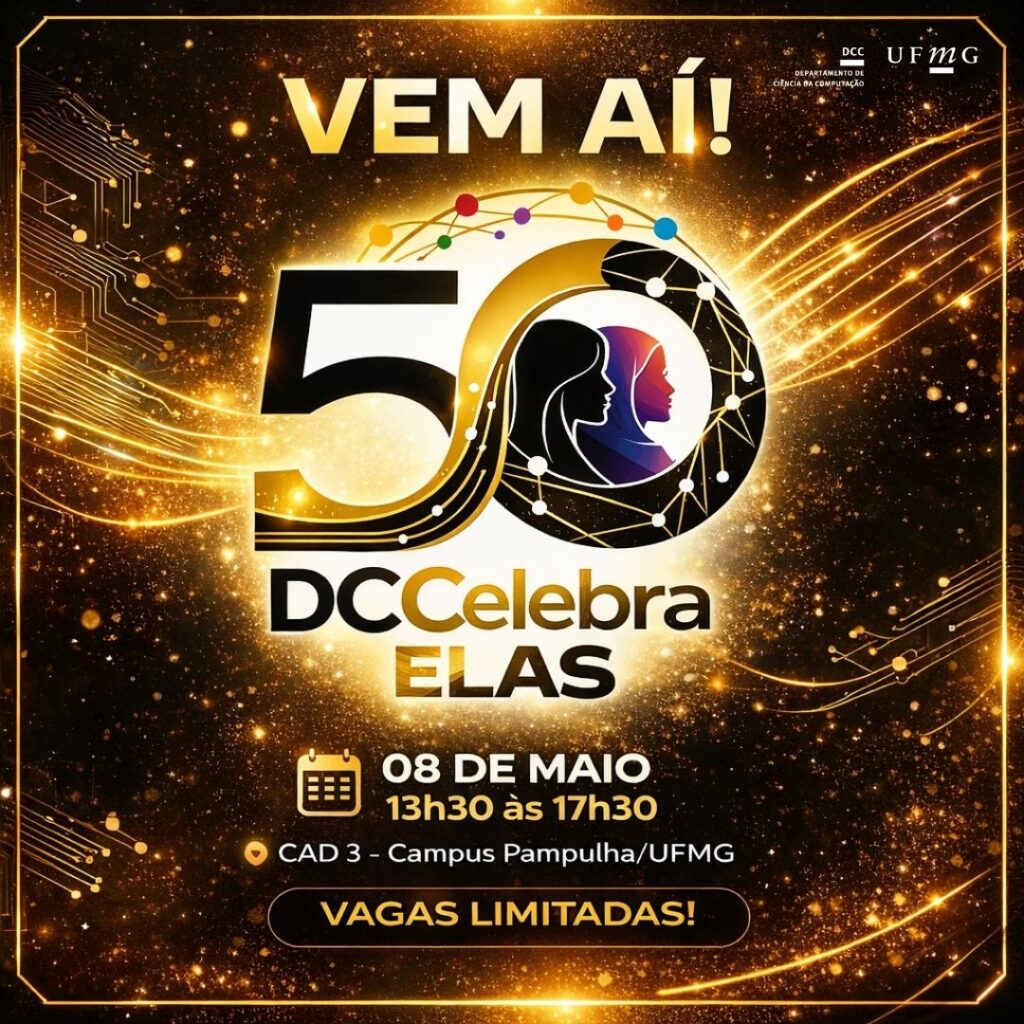 Mulheres e meninas na tecnologia são foco em evento do DCC nas celebrações dos 50 anos
