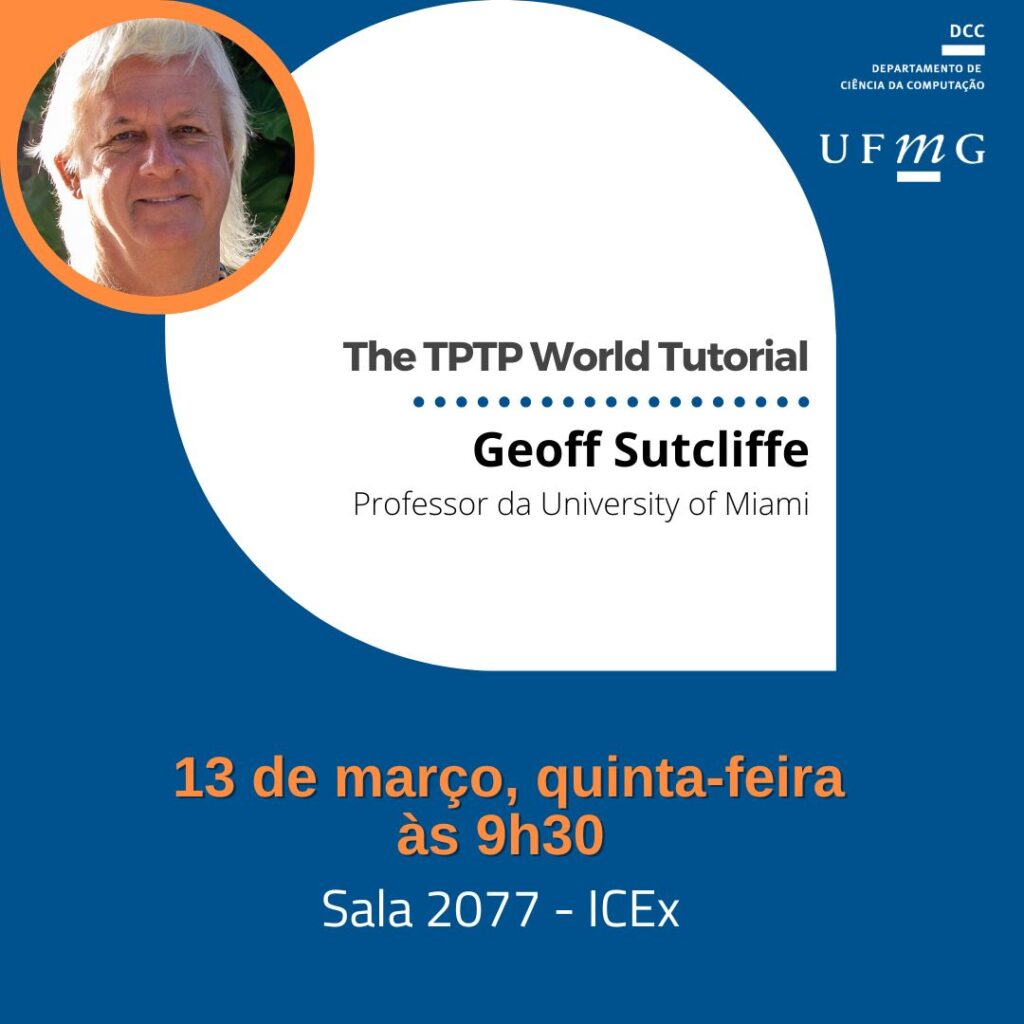 Professor referência internacional na área de demonstração automática de teoremas profere palestras no DCC