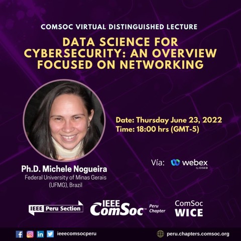 Palestra – Data Science for Cybersecurity: An Overview focused on Networking – Profª Michele Nogueira