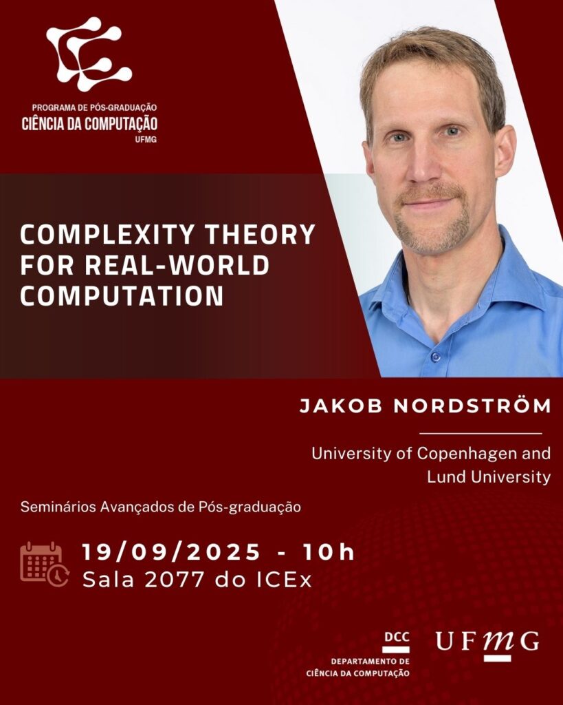 Seminário do PPGCC discute Complexidade Computacional com professor Jakob Nordström