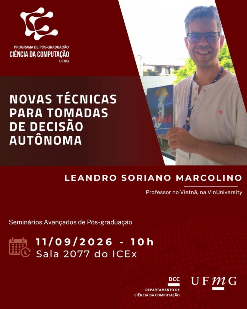 Palestra: Novas Técnicas para Tomadas de Decisão Autônoma