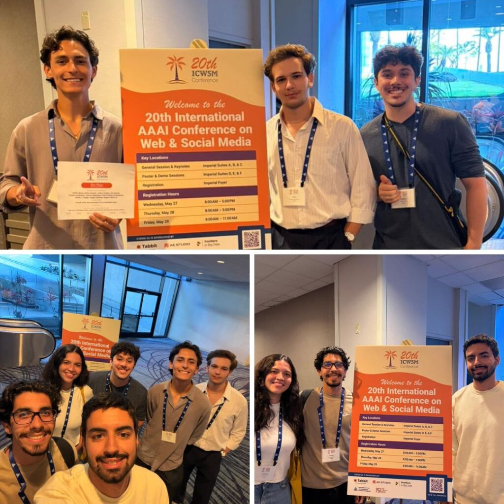 Alunos do DCC se destacam na ICWSM 2026