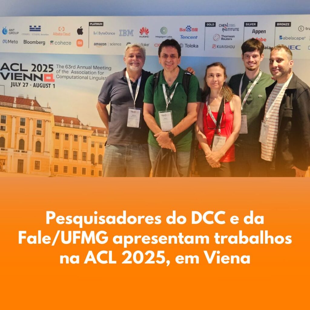 Pesquisadores do DCC apresentam avanços em Linguística Computacional em evento internacional de prestígio