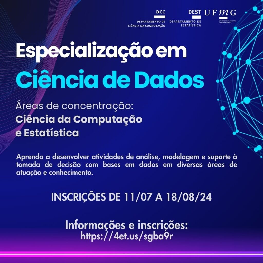 UFMG lança curso de especialização em Ciência de Dados