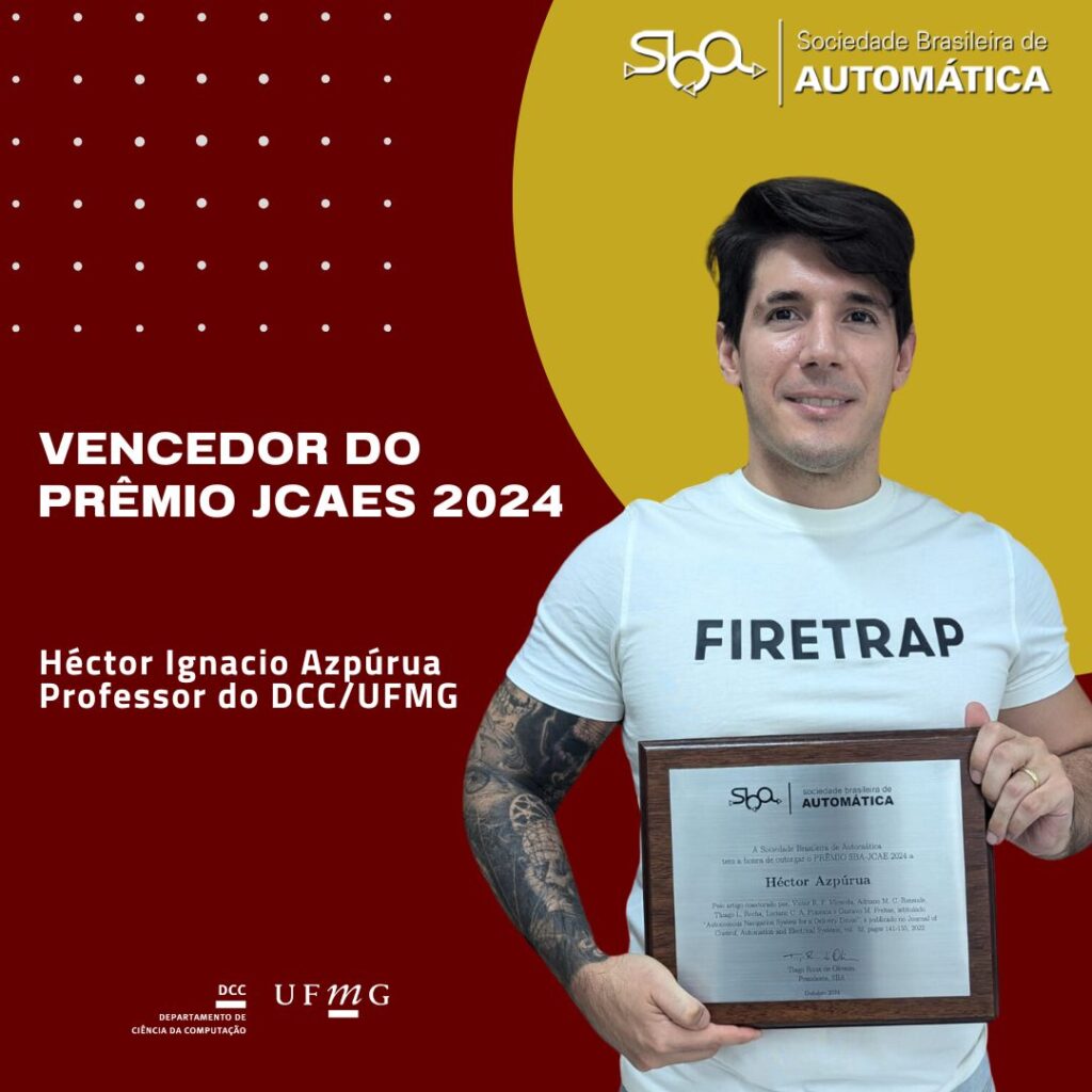 Professor do DCC ganha  prêmio JCAES 2024