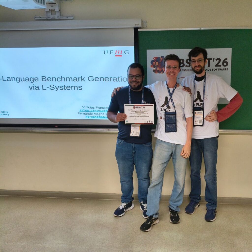 Alunos do DCC recebem prêmio de segundo melhor artigo no SBLP 2026