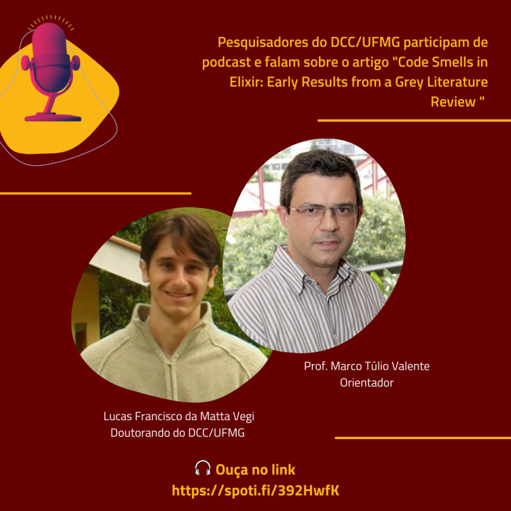 Pesquisadores do DCC/UFMG participam do programa “Elixir em Foco”, um podcast da comunidade brasileira de Elixir