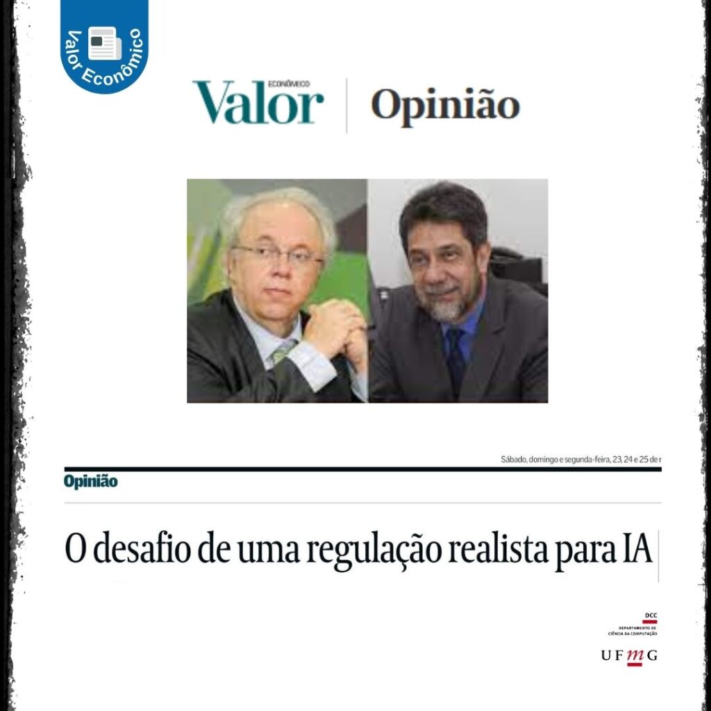 Professor do DCC/UFMG e da FGV publicam artigo no Valor Econômico