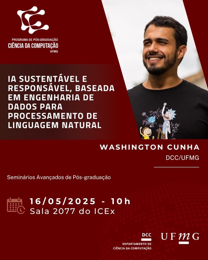 Palestra: IA Sustentável e Responsável baseada em Engenharia de Dados para Processamento de Linguagem Natural