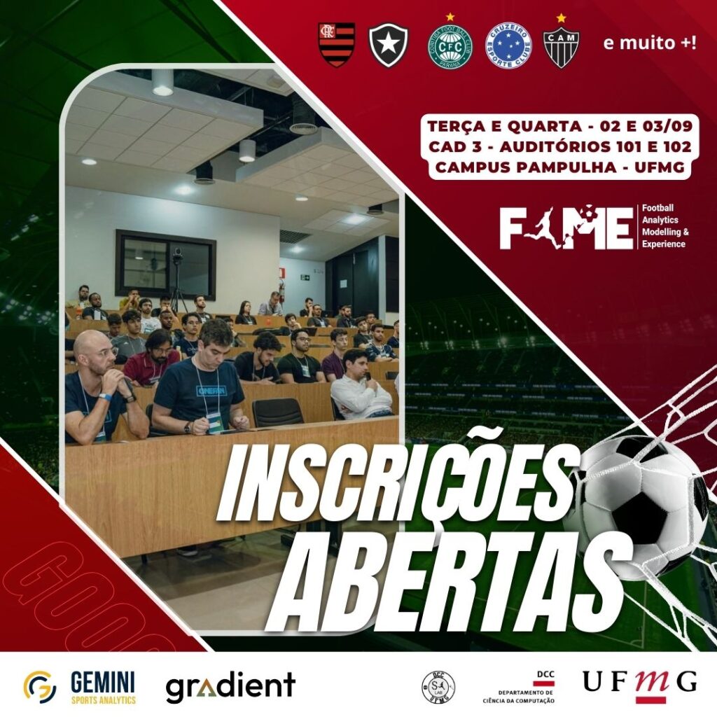 Ciência de Dados e Futebol se encontram na UFMG com a 4ª edição do FAME