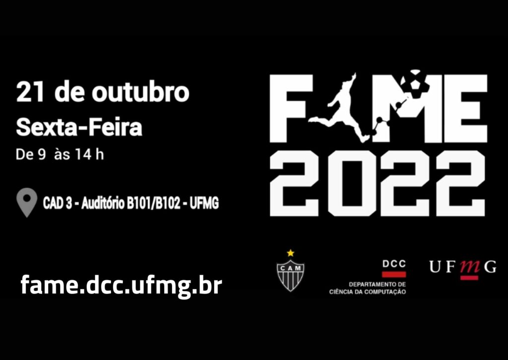 Evento promovido pelo DCC/UFMG e o Clube Atlético Mineiro discute a modelagem e experiência de análise de futebol
